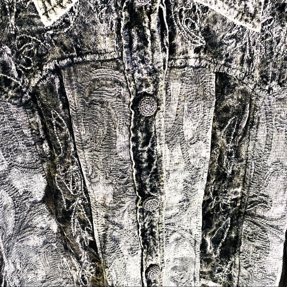 Vintage silver velvet flashback jacket - Picture 7 of 10